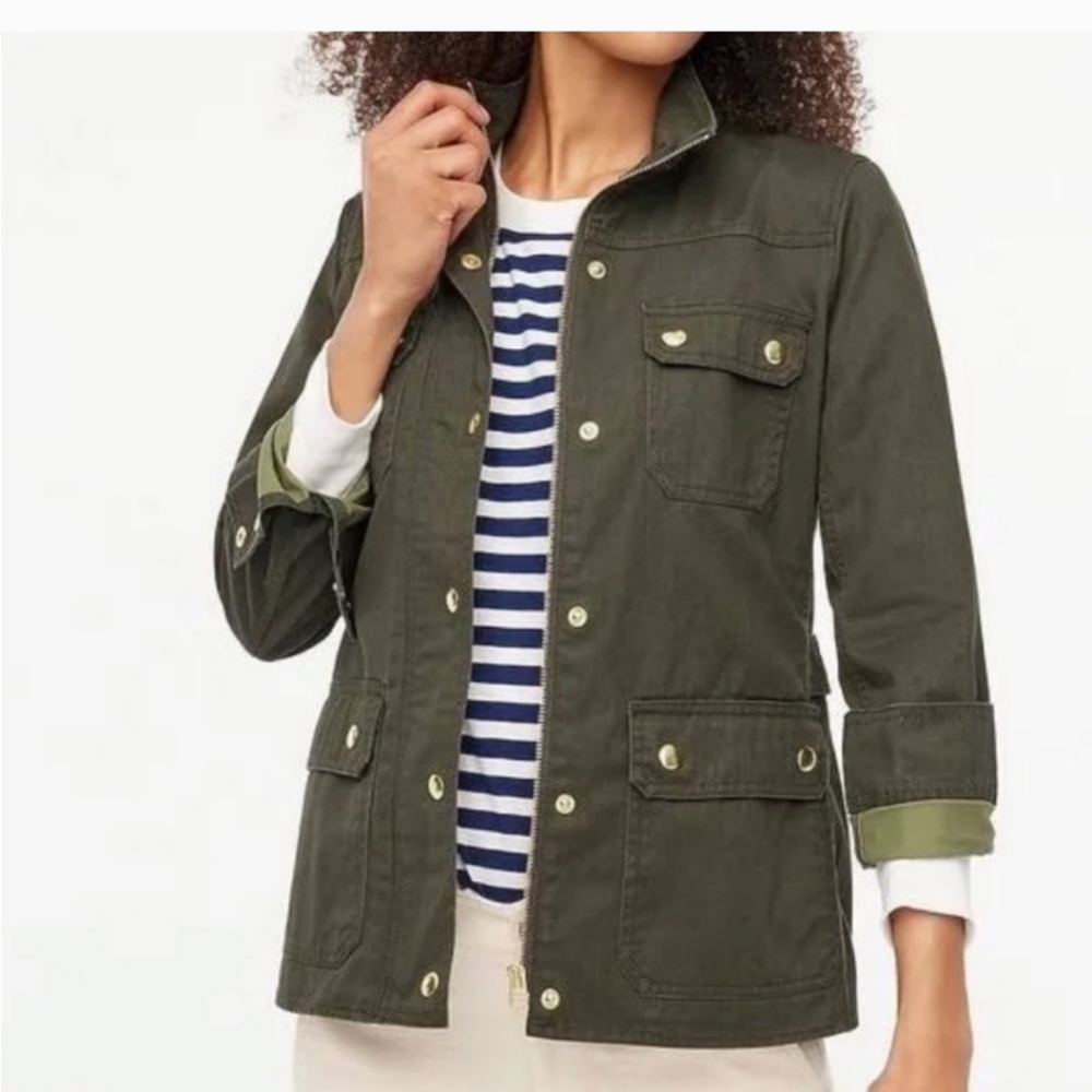 J Crew Relaxed Boyfriend Field Jacket 27584 XS